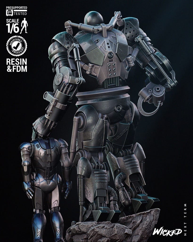 P站图纸印象馆 3DWicked 漫威 铁霸王和钢铁侠 3DWicked 漫威 铁霸王和钢铁侠