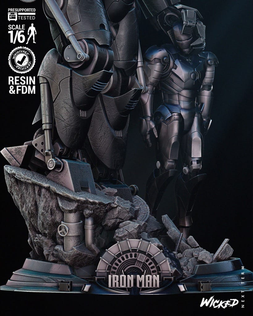 P站图纸印象馆 3DWicked 漫威 铁霸王和钢铁侠 3DWicked 漫威 铁霸王和钢铁侠