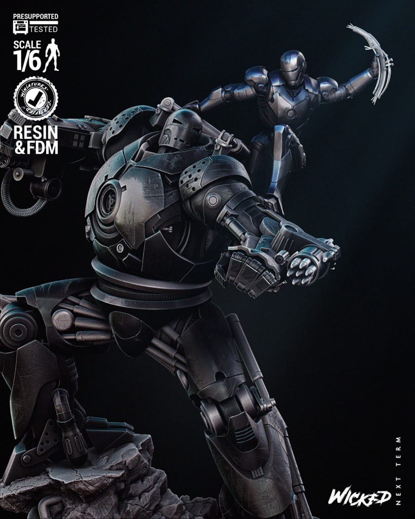 P站图纸印象馆 3DWicked 漫威 铁霸王和钢铁侠 3DWicked 漫威 铁霸王和钢铁侠