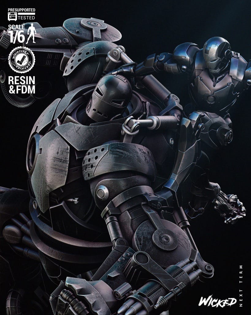 P站图纸印象馆 3DWicked 漫威 铁霸王和钢铁侠 3DWicked 漫威 铁霸王和钢铁侠