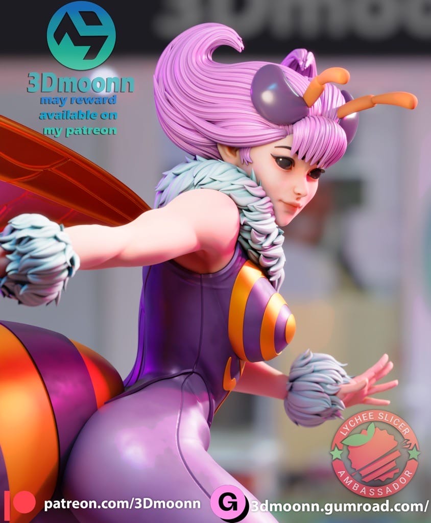 P站图纸印象馆 3Dmoonn 恶魔战士 女皇蜂 3Dmoonn 恶魔战士 女皇蜂