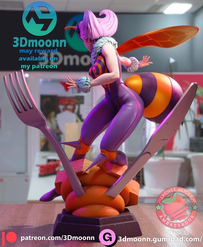 P站图纸印象馆 3Dmoonn 恶魔战士 女皇蜂 3Dmoonn 恶魔战士 女皇蜂