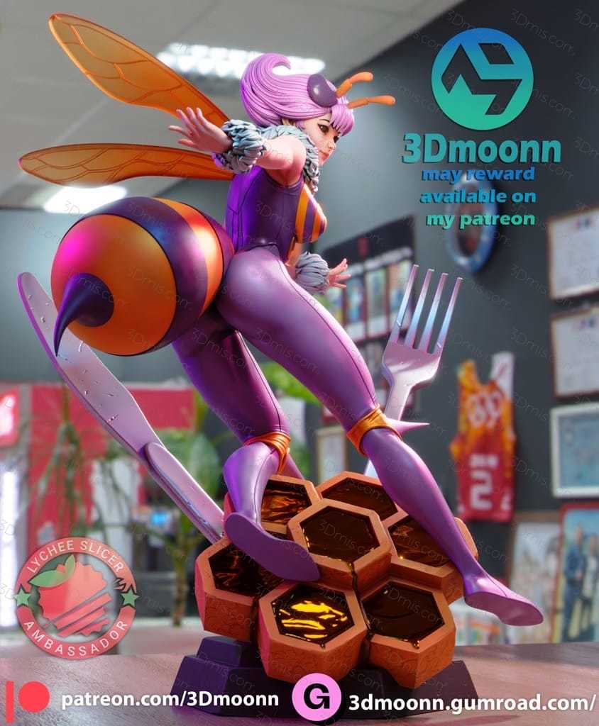 3Dmoonn 恶魔战士 女皇蜂