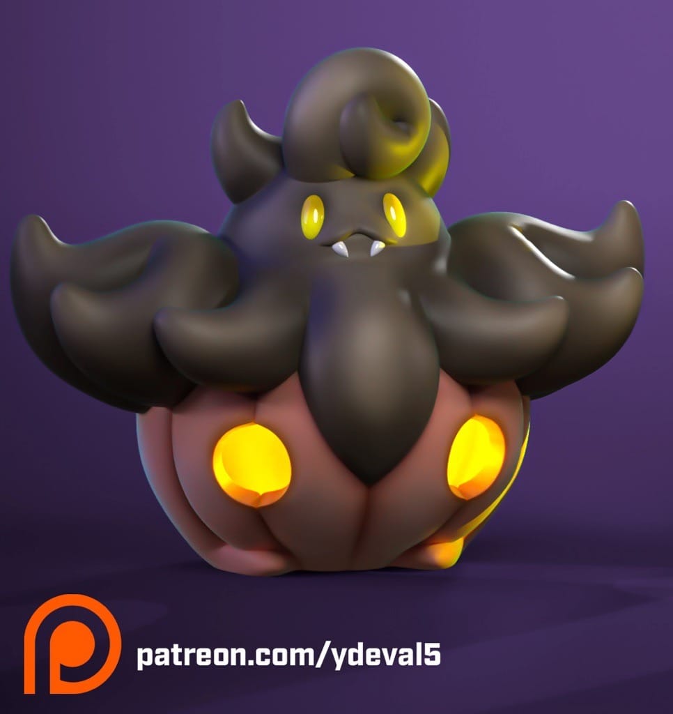 P站图纸印象馆 Ydeval 精灵宝可梦 南瓜精 Ydeval 精灵宝可梦 南瓜精
