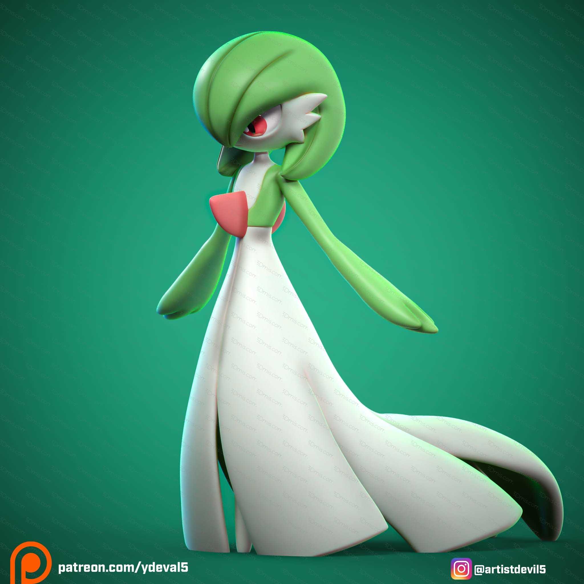 P站图纸印象馆 Ydeval 精灵宝可梦 沙奈朵 Ydeval 精灵宝可梦 沙奈朵
