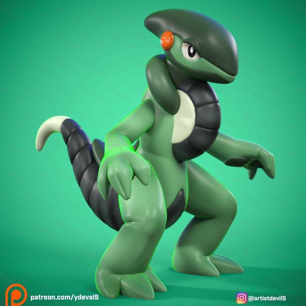 P站图纸印象馆 Ydeval 精灵宝可梦 摩托蜥 Ydeval 精灵宝可梦 摩托蜥