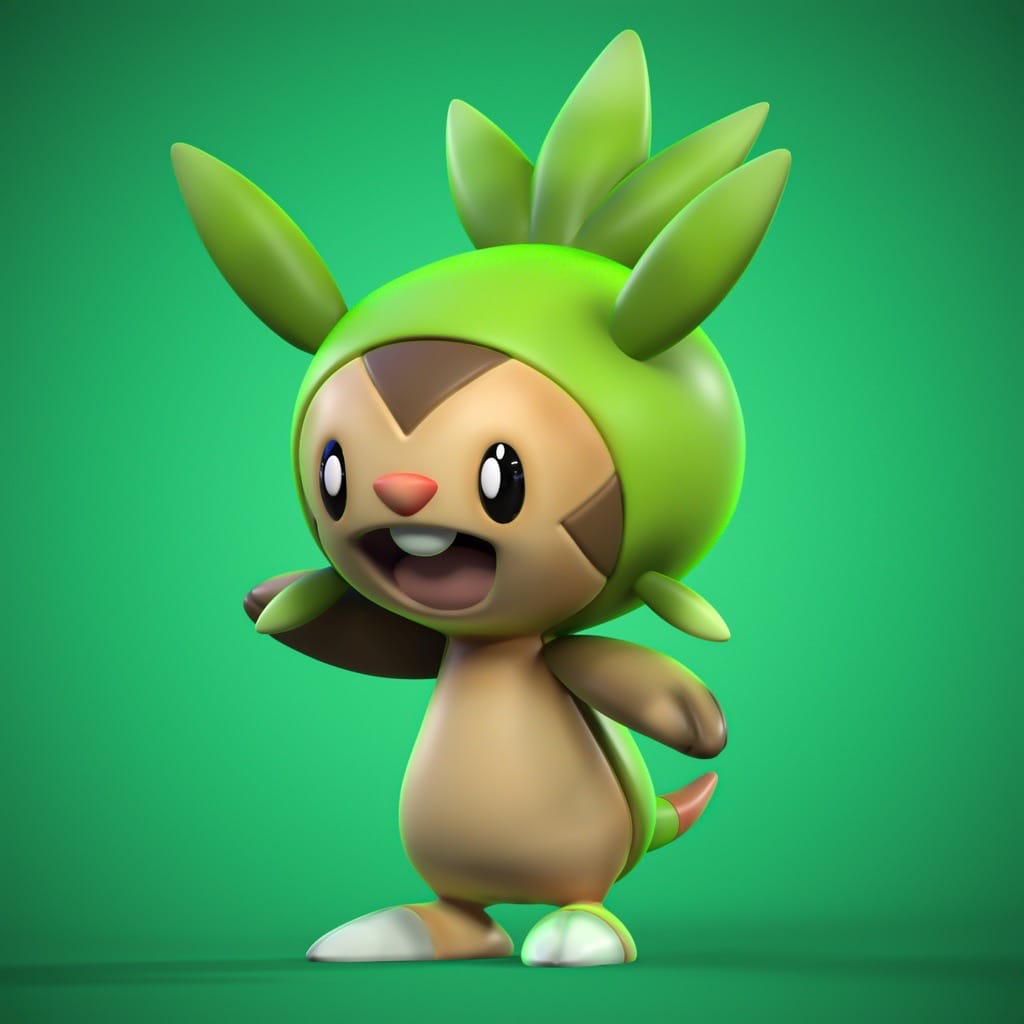 P站图纸印象馆 Ydeval 精灵宝可梦 哈力栗 Ydeval 精灵宝可梦 哈力栗