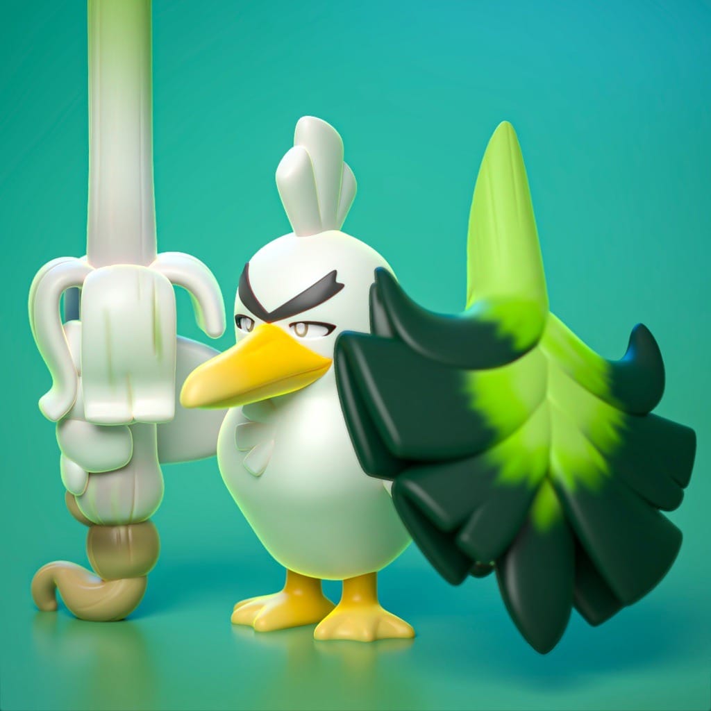 P站图纸印象馆 Ydeval 精灵宝可梦 葱游兵 Ydeval 精灵宝可梦 葱游兵