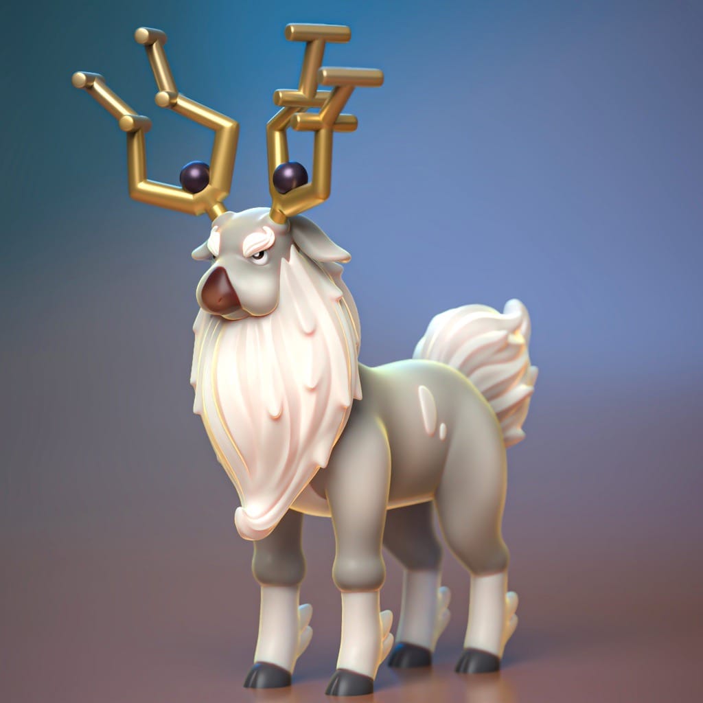 P站图纸印象馆 Ydeval 精灵宝可梦 诡角鹿 Ydeval 精灵宝可梦 诡角鹿