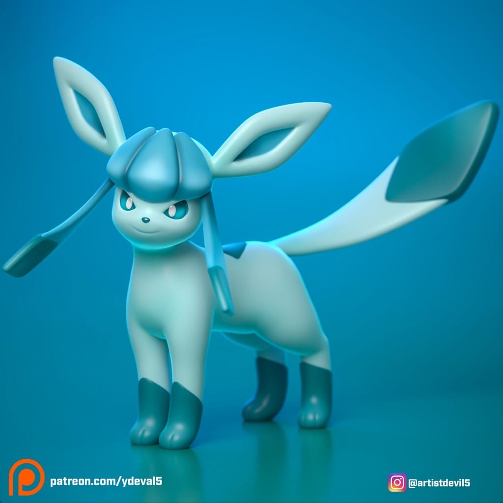 P站图纸印象馆 Ydeval 精灵宝可梦 冰伊布 Ydeval 精灵宝可梦 冰伊布