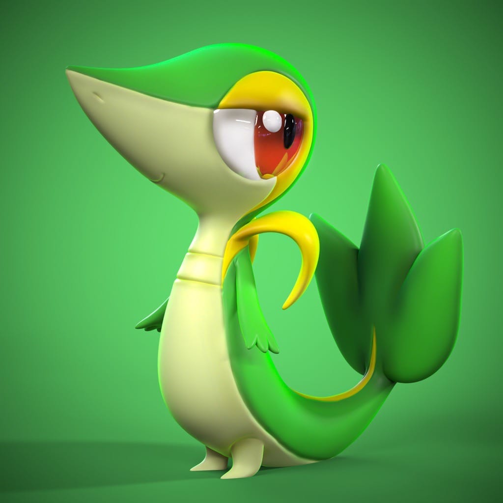 P站图纸印象馆 Ydeval 精灵宝可梦 藤藤蛇 Ydeval 精灵宝可梦 藤藤蛇