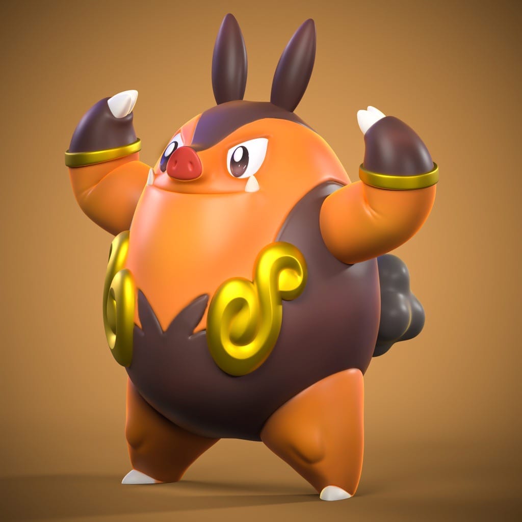 P站图纸印象馆 Ydeval 精灵宝可梦 炒炒猪 Ydeval 精灵宝可梦 炒炒猪