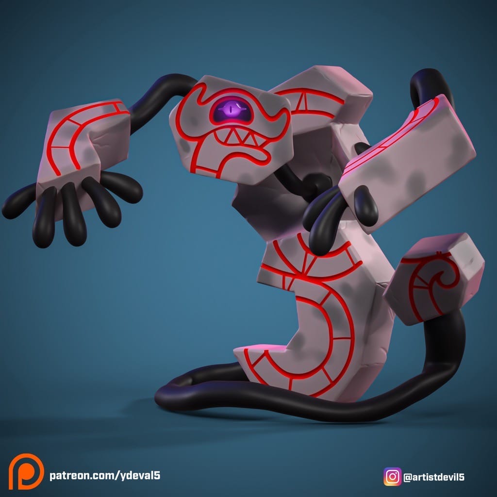 P站图纸印象馆 Ydeval 精灵宝可梦 死神板 Ydeval 精灵宝可梦 死神板