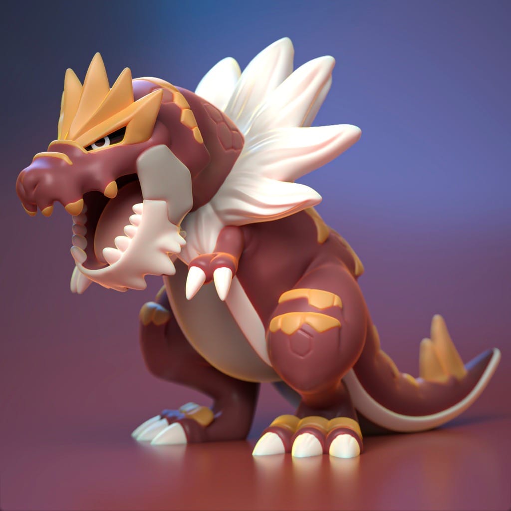 P站图纸印象馆 Ydeval 精灵宝可梦 怪颚龙 Ydeval 精灵宝可梦 怪颚龙