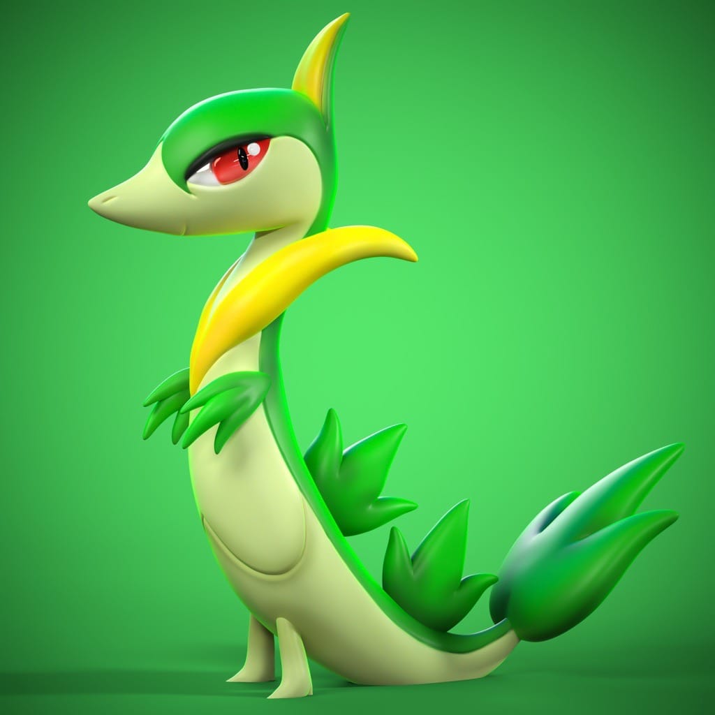 P站图纸印象馆 Ydeval 精灵宝可梦 藤藤蛇 Ydeval 精灵宝可梦 藤藤蛇