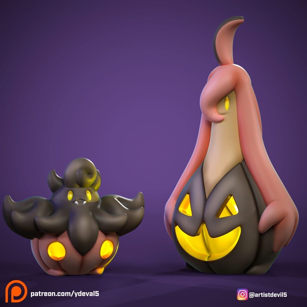 P站图纸印象馆 Ydeval 精灵宝可梦 南瓜怪人 Ydeval 精灵宝可梦 南瓜怪人