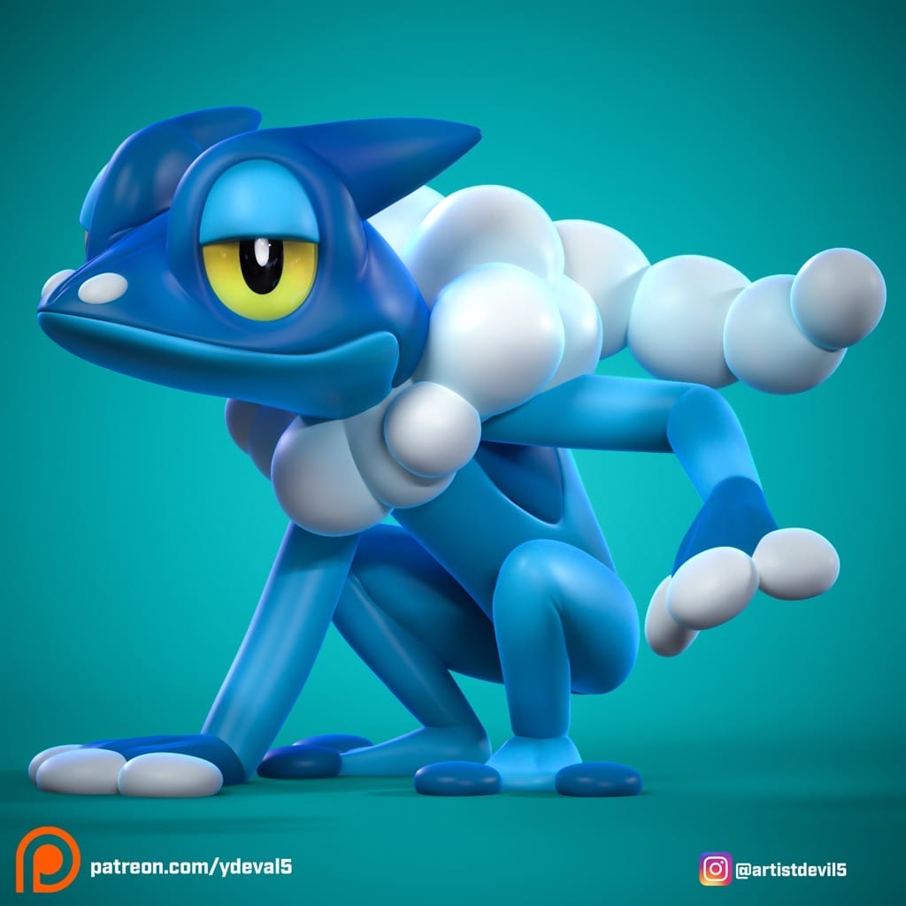 P站图纸印象馆 Ydeval 精灵宝可梦 呱头蛙 Ydeval 精灵宝可梦 呱头蛙