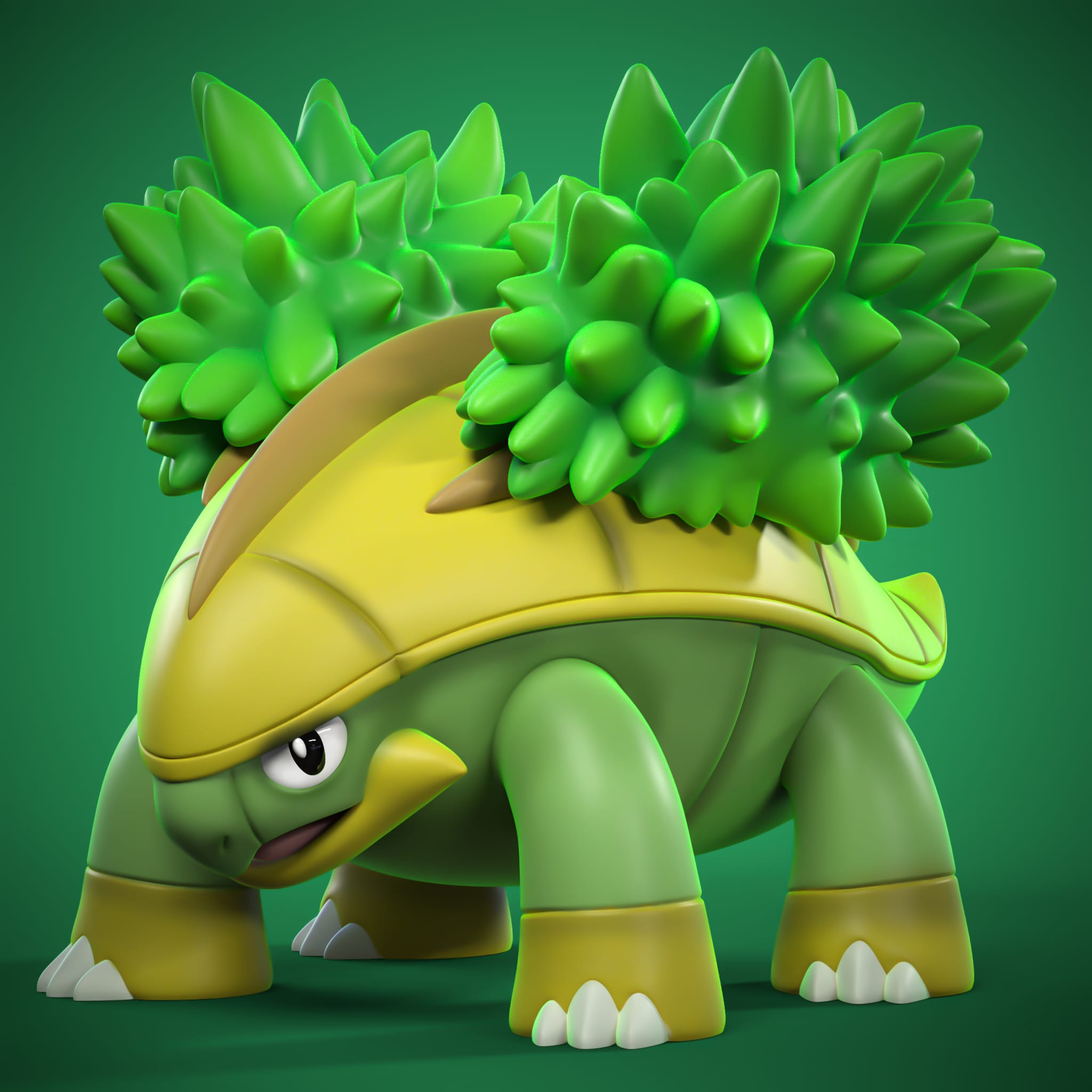 P站图纸印象馆 Ydeval 精灵宝可梦 树林龟 Ydeval 精灵宝可梦 树林龟