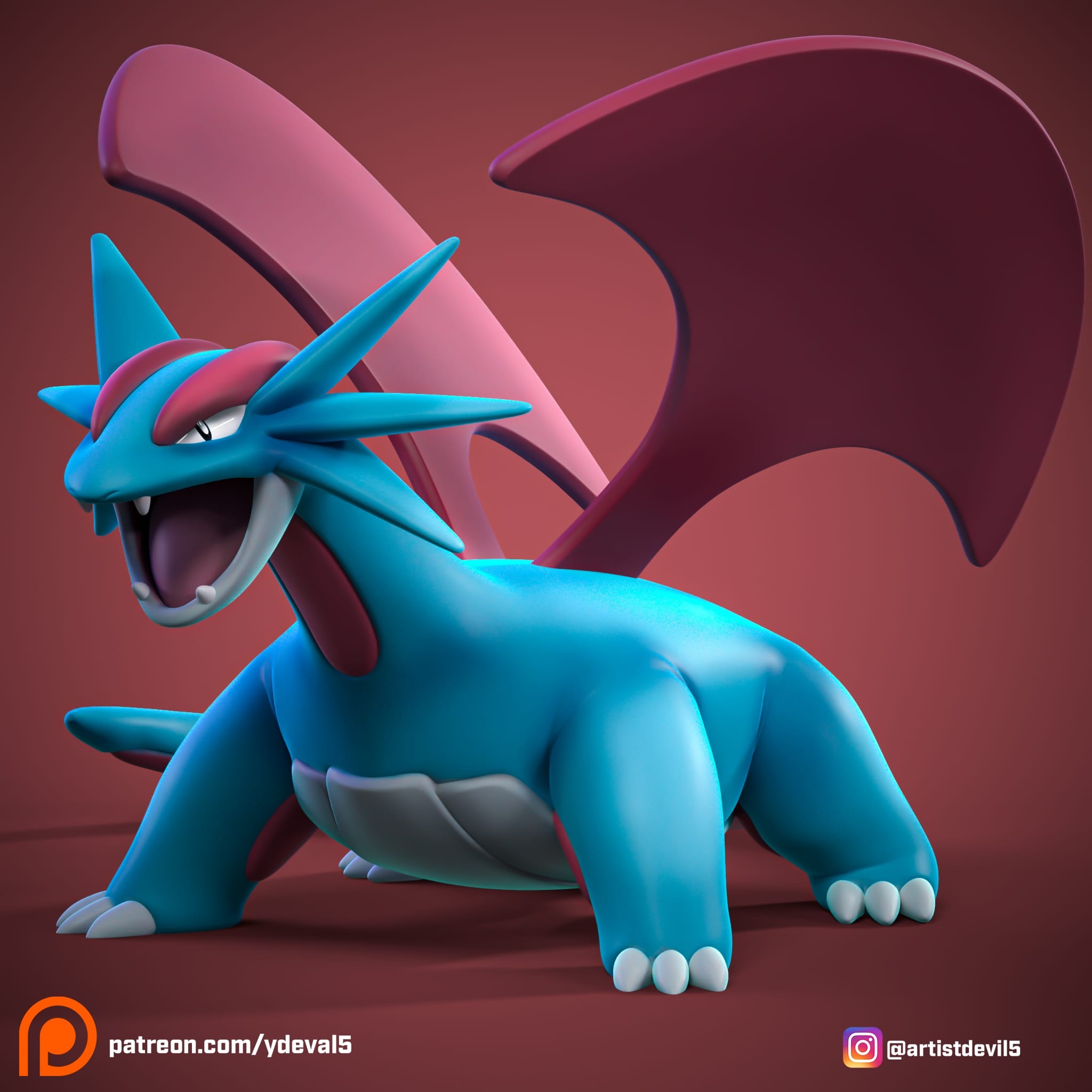 P站图纸印象馆 Ydeval 精灵宝可梦 暴飞龙 Ydeval 精灵宝可梦 暴飞龙