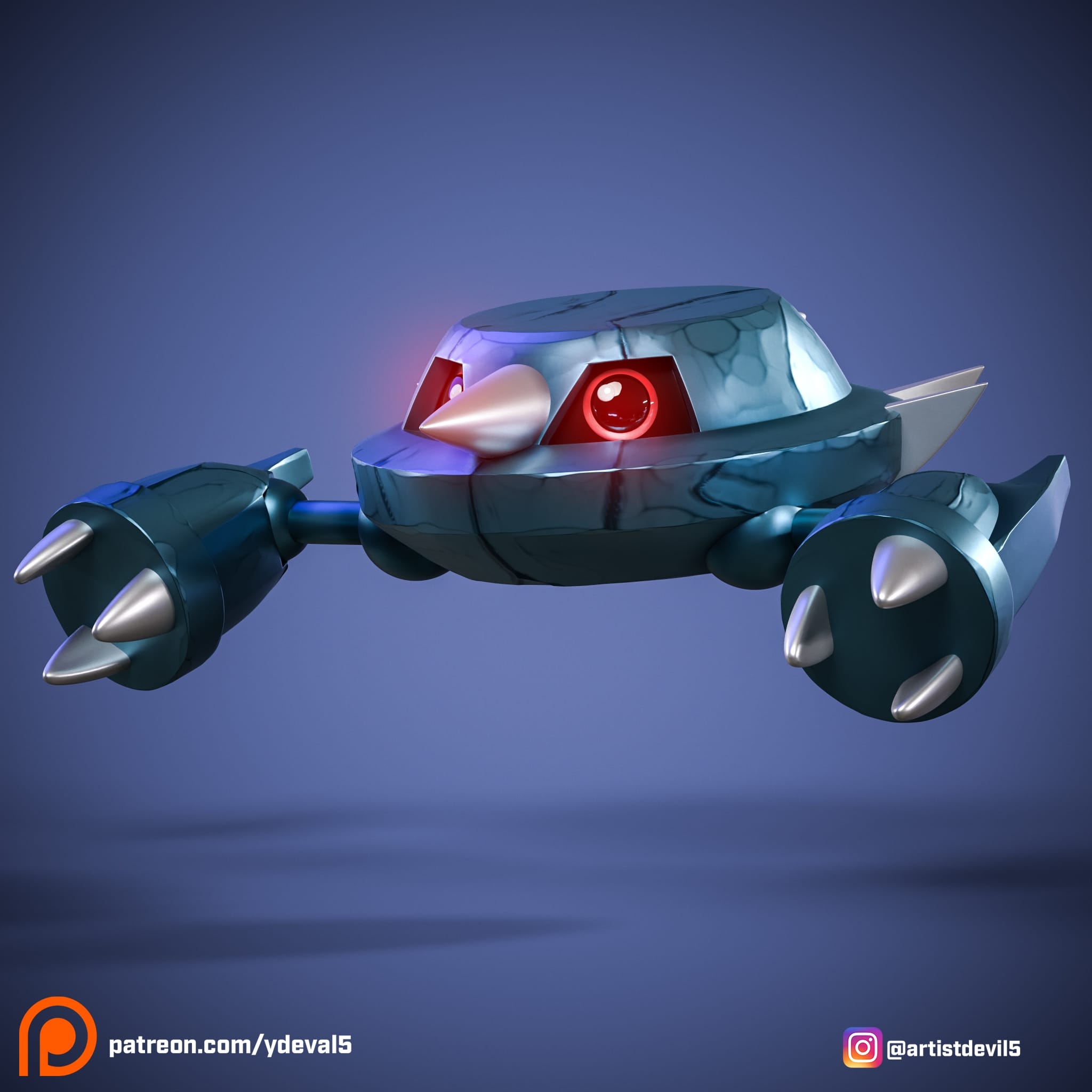 P站图纸印象馆 Ydeval 精灵宝可梦 金属怪 Ydeval 精灵宝可梦 金属怪