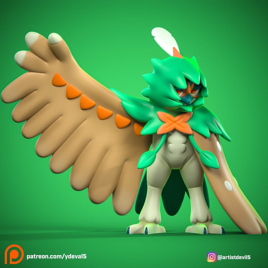 P站图纸印象馆 Ydeval 精灵宝可梦 狙射树枭 Ydeval 精灵宝可梦 狙射树枭