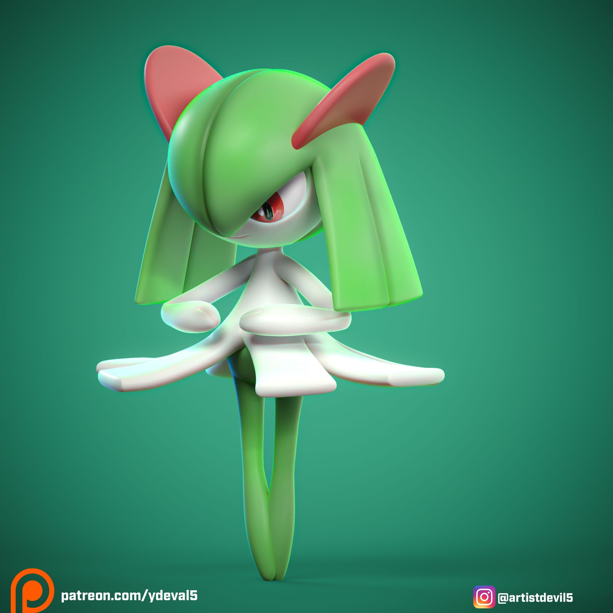 P站图纸印象馆 Ydeval 精灵宝可梦 奇鲁莉安 Ydeval 精灵宝可梦 奇鲁莉安