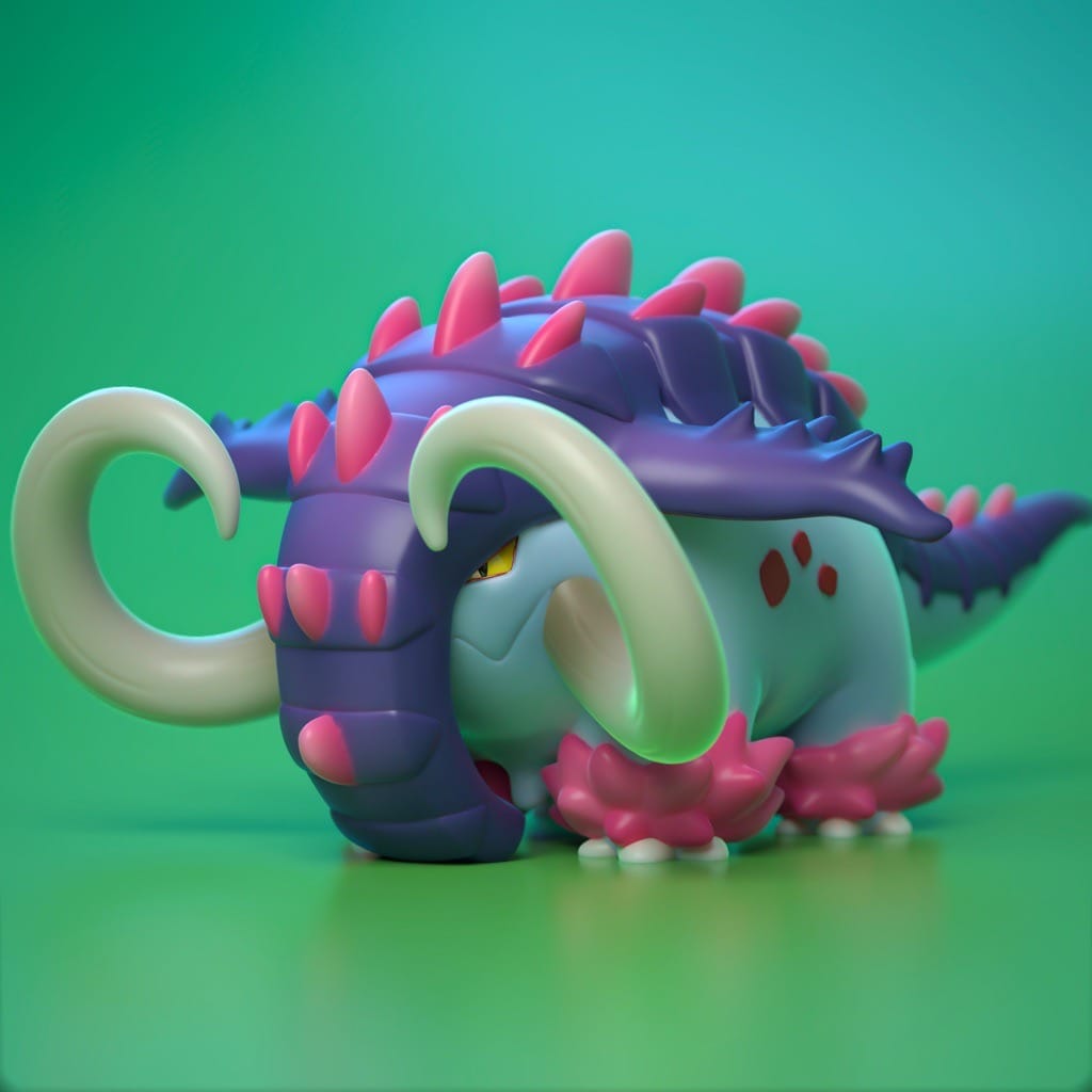 P站图纸印象馆 Ydeval 精灵宝可梦 雄伟牙 Ydeval 精灵宝可梦 雄伟牙