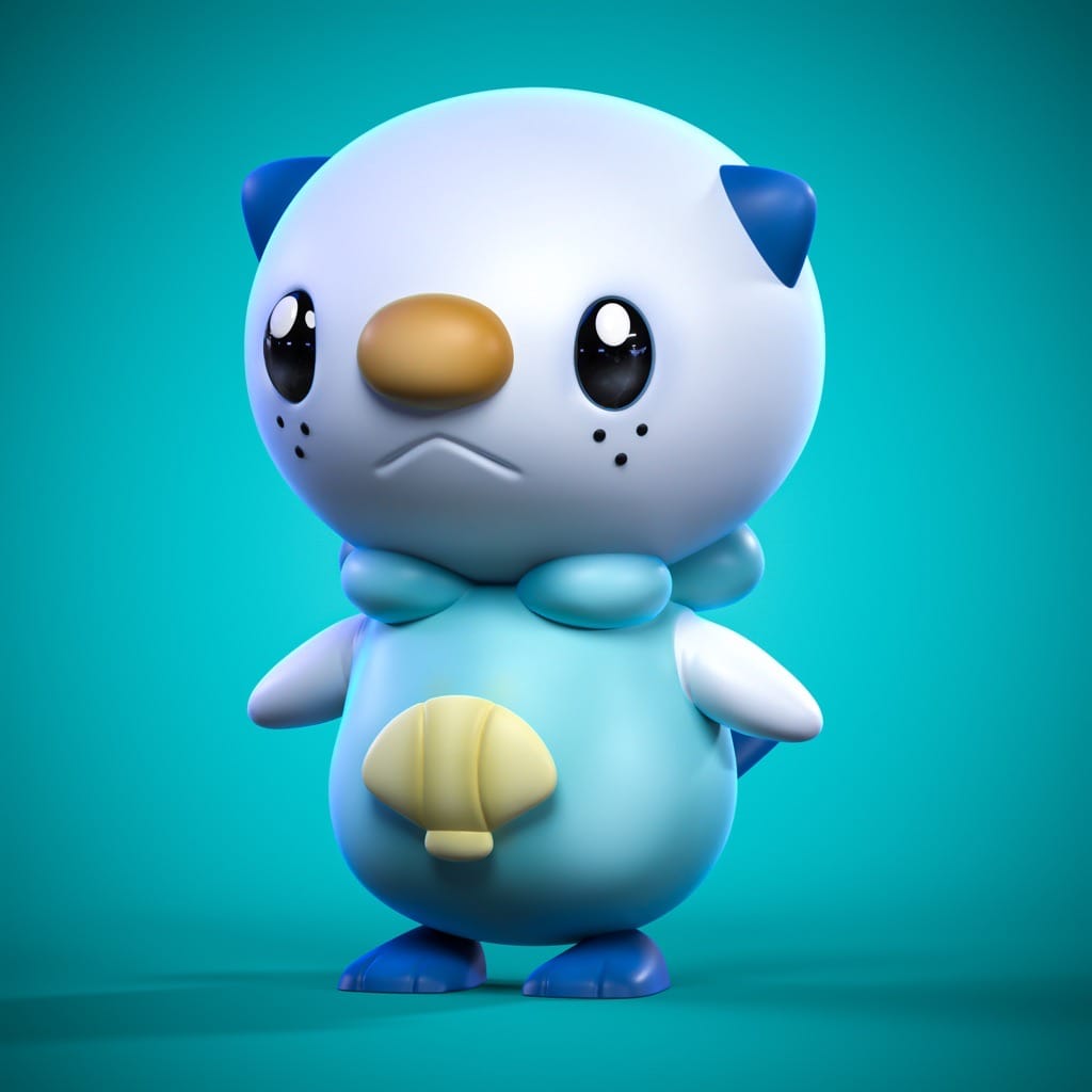 P站图纸印象馆 Ydeval 精灵宝可梦 水水獭 Ydeval 精灵宝可梦 水水獭