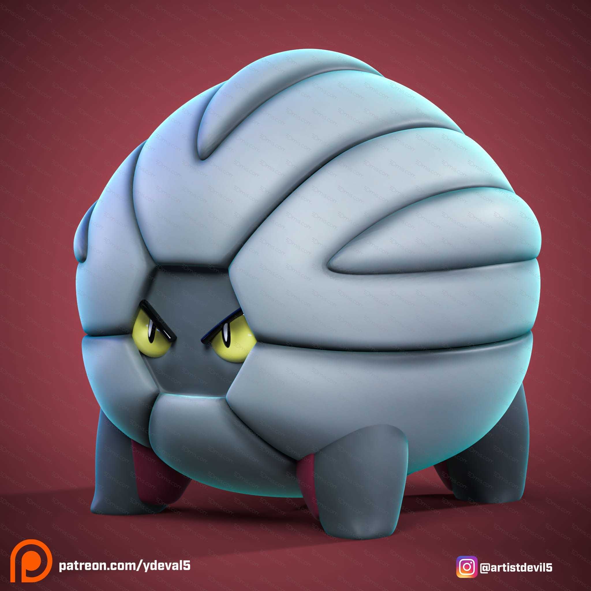 P站图纸印象馆 Ydeval 精灵宝可梦 甲壳龙 Ydeval 精灵宝可梦 甲壳龙