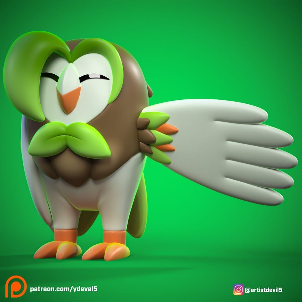 P站图纸印象馆 Ydeval 精灵宝可梦 投羽枭 Ydeval 精灵宝可梦 投羽枭