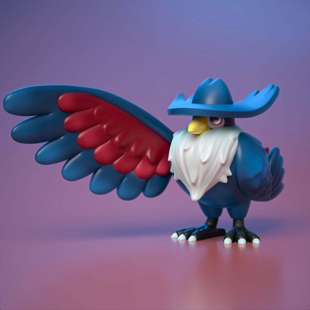 P站图纸印象馆 Ydeval 精灵宝可梦 乌鸦头头 Ydeval 精灵宝可梦 乌鸦头头