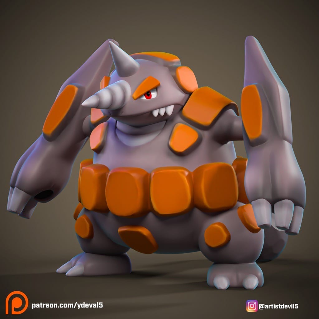 P站图纸印象馆 Ydeval 精灵宝可梦 超甲狂犀 Ydeval 精灵宝可梦 超甲狂犀