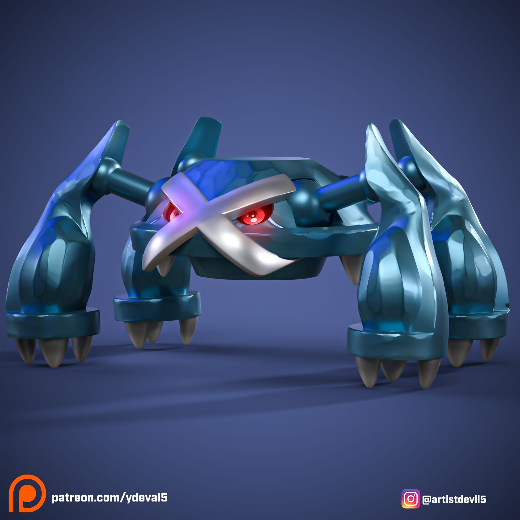 P站图纸印象馆 Ydeval 精灵宝可梦 巨金怪 Ydeval 精灵宝可梦 巨金怪