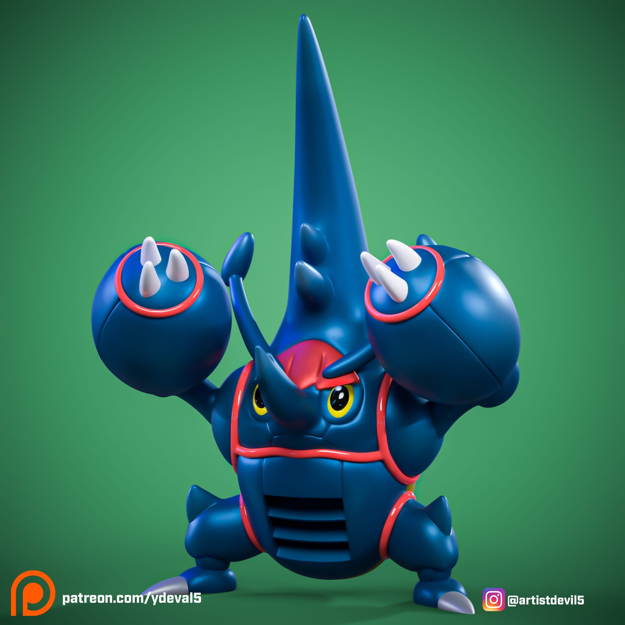 P站图纸印象馆 Ydeval 精灵宝可梦 赫拉克罗斯 Ydeval 精灵宝可梦 赫拉克罗斯
