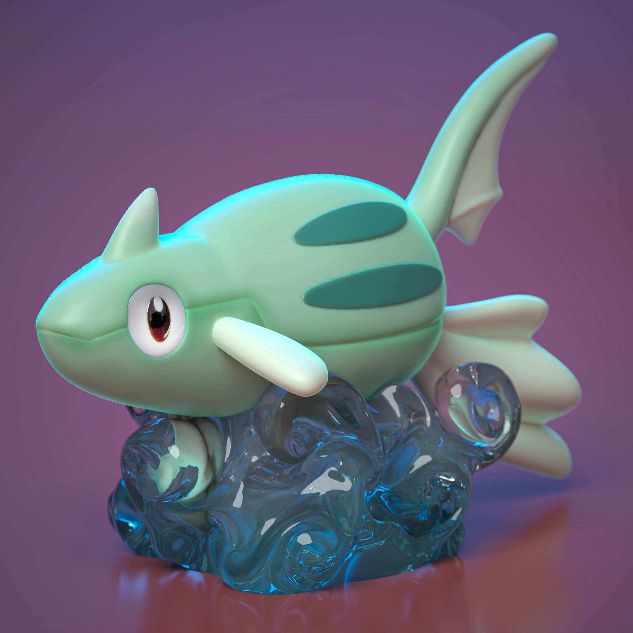 P站图纸印象馆 Ydeval 精灵宝可梦 铁炮鱼 Ydeval 精灵宝可梦 铁炮鱼