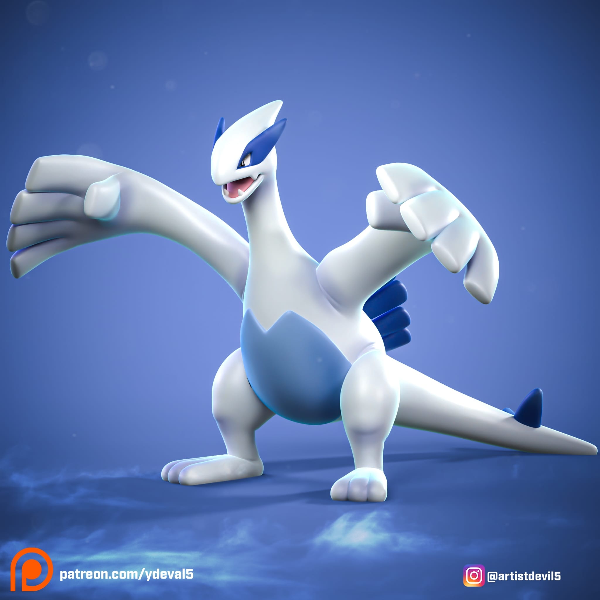 P站图纸印象馆 Ydeval 精灵宝可梦 洛奇亚 Ydeval 精灵宝可梦 洛奇亚