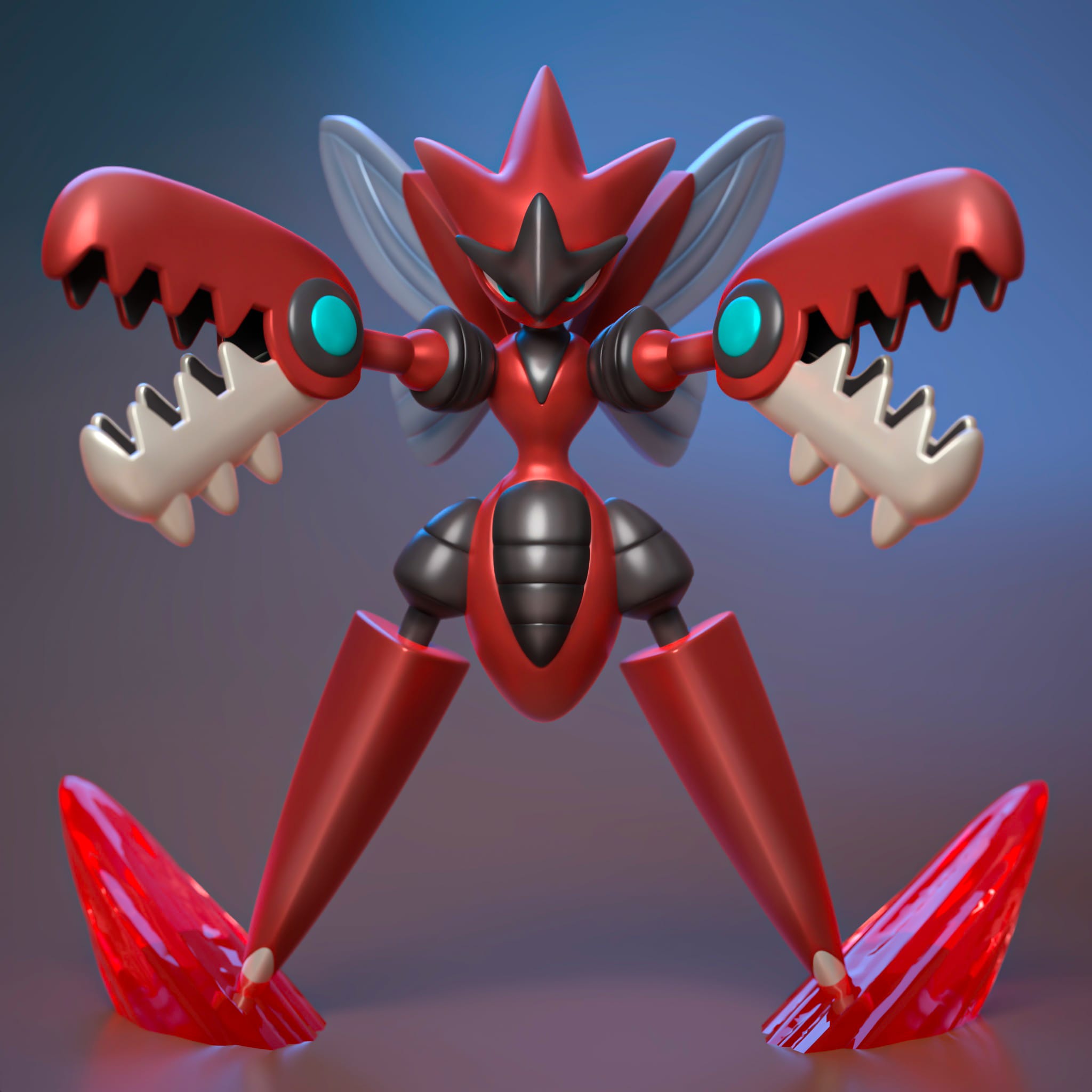 P站图纸印象馆 Ydeval 精灵宝可梦 巨钳螳螂 Ydeval 精灵宝可梦 巨钳螳螂