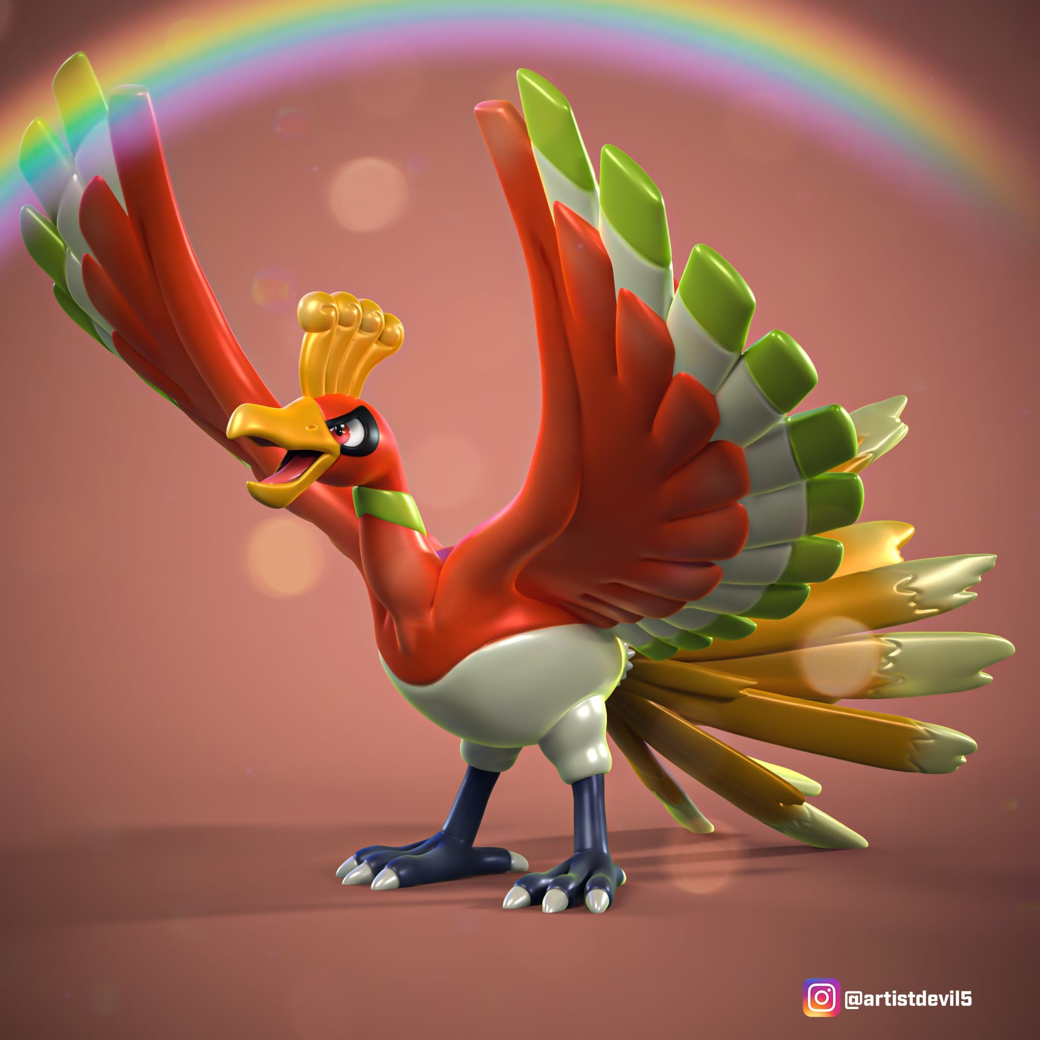 P站图纸印象馆 Ydeval 精灵宝可梦 凤王 Ydeval 精灵宝可梦 凤王