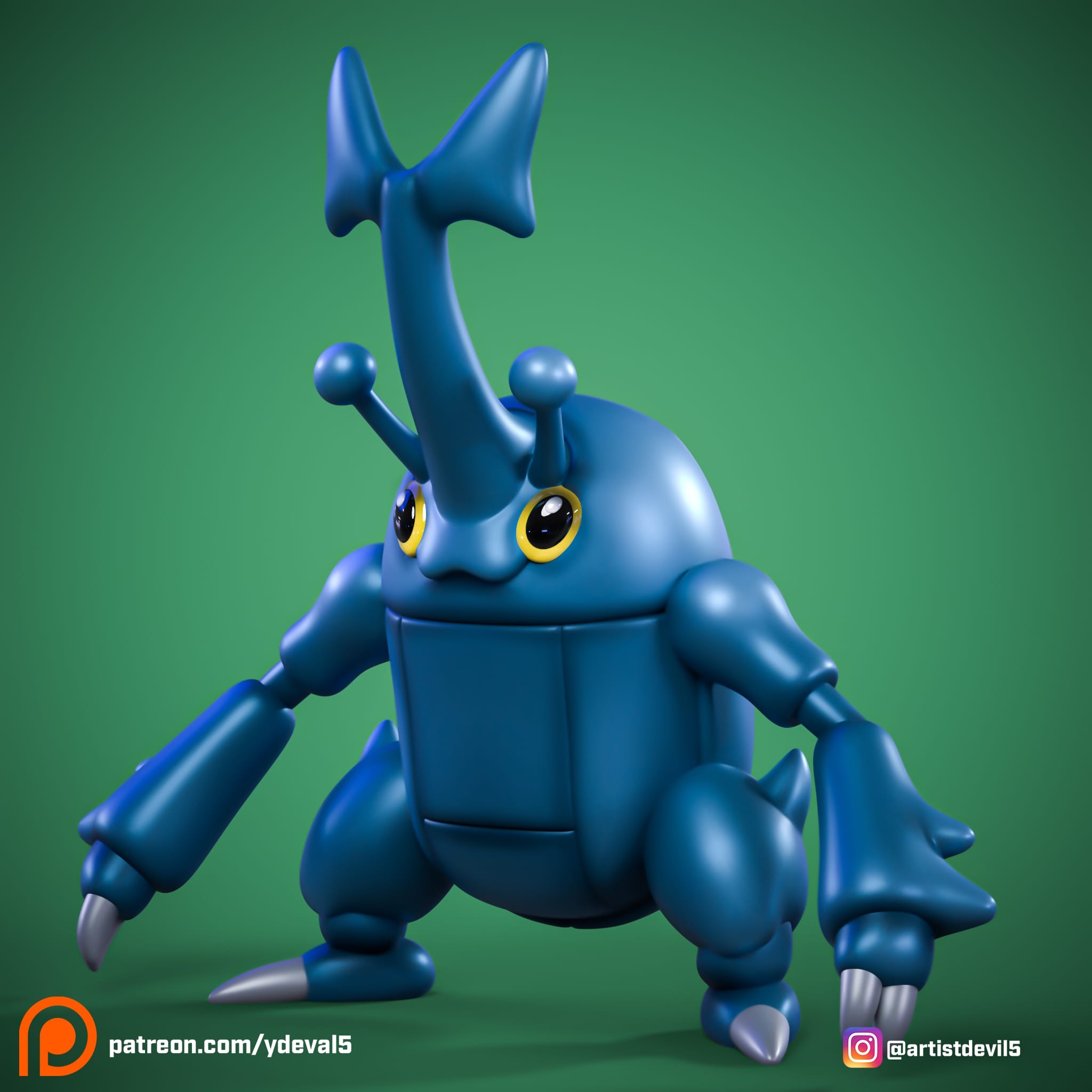P站图纸印象馆 Ydeval 精灵宝可梦 赫拉克罗斯 Ydeval 精灵宝可梦 赫拉克罗斯