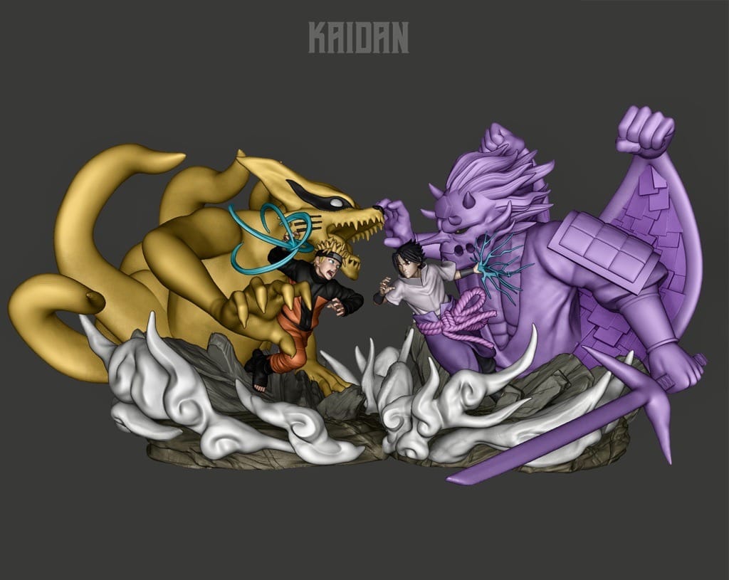 P站图纸印象馆 Kaidan 火影忍者 鸣人vs佐助 Kaidan 火影忍者 鸣人vs佐助