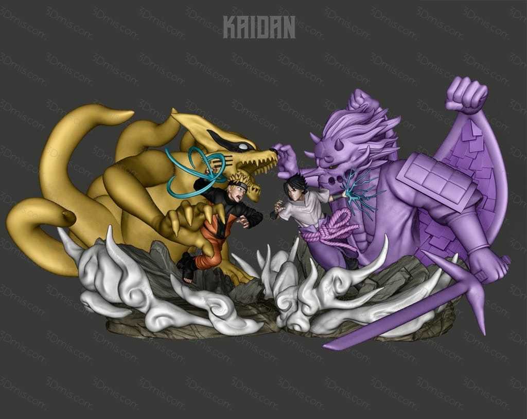 P站图纸印象馆 Kaidan 火影忍者 鸣人vs佐助 Kaidan 火影忍者 鸣人vs佐助