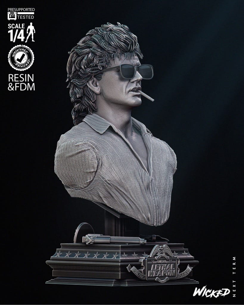 P站图纸印象馆 3DWicked 致命武器 瑞格 3DWicked 致命武器 瑞格