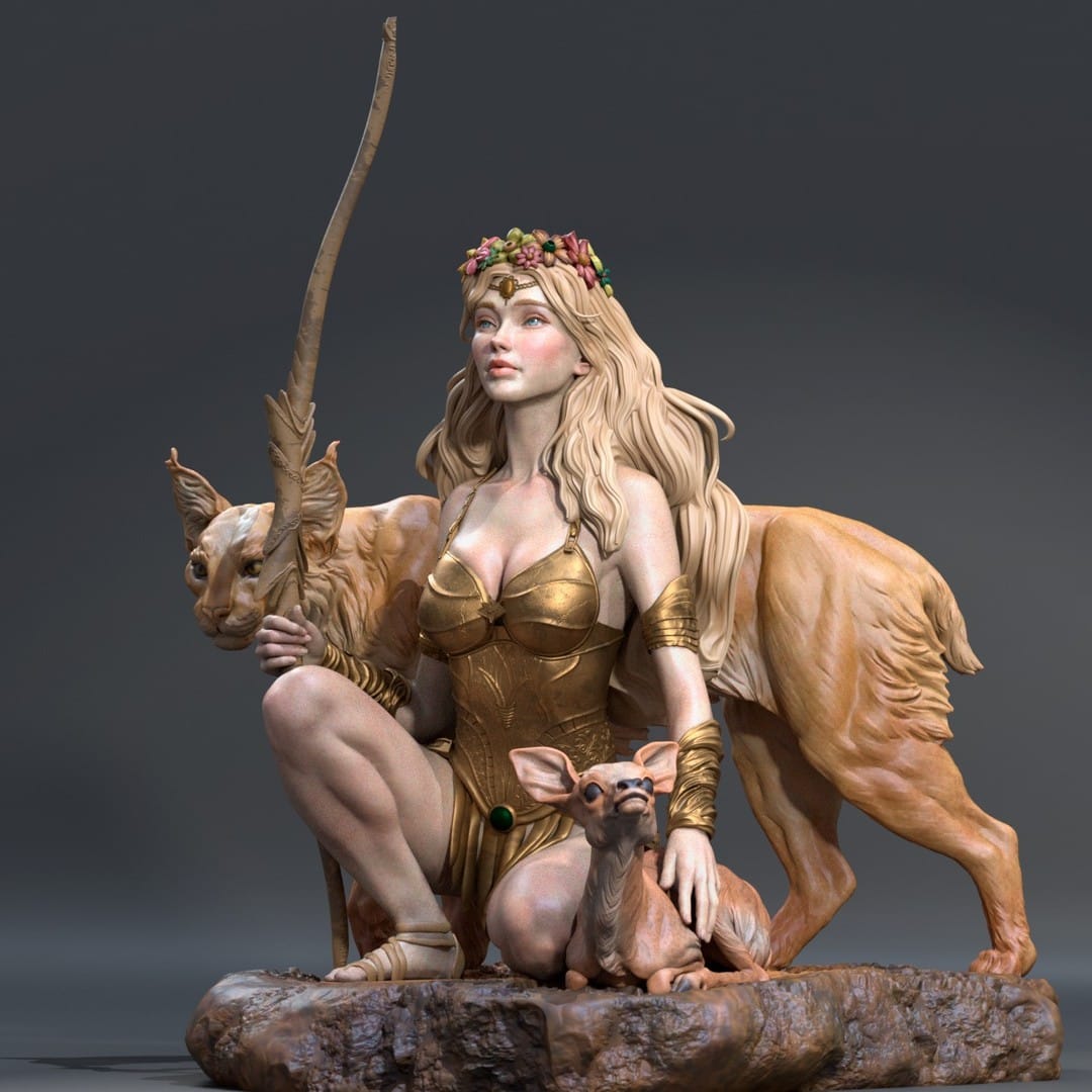 P站图纸印象馆 CA3D 狩猎女神 阿尔忒弥斯 CA3D 狩猎女神 阿尔忒弥斯