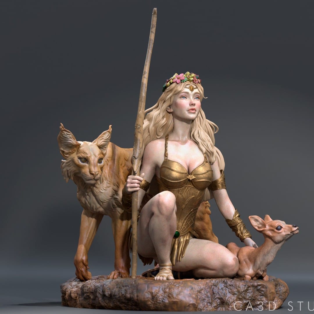 P站图纸印象馆 CA3D 狩猎女神 阿尔忒弥斯 CA3D 狩猎女神 阿尔忒弥斯