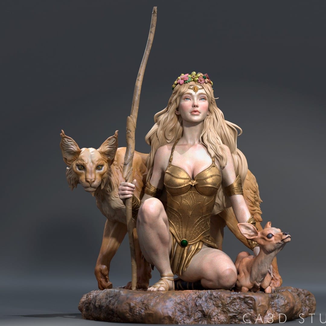 P站图纸印象馆 CA3D 狩猎女神 阿尔忒弥斯 CA3D 狩猎女神 阿尔忒弥斯