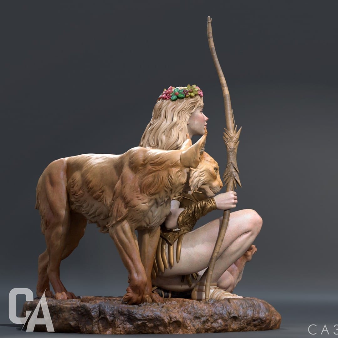 P站图纸印象馆 CA3D 狩猎女神 阿尔忒弥斯 CA3D 狩猎女神 阿尔忒弥斯