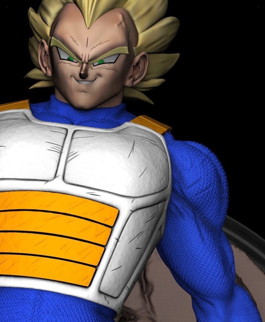 P站图纸印象馆 龙珠 贝吉塔对人造人19号 龙珠 贝吉塔对人造人19号