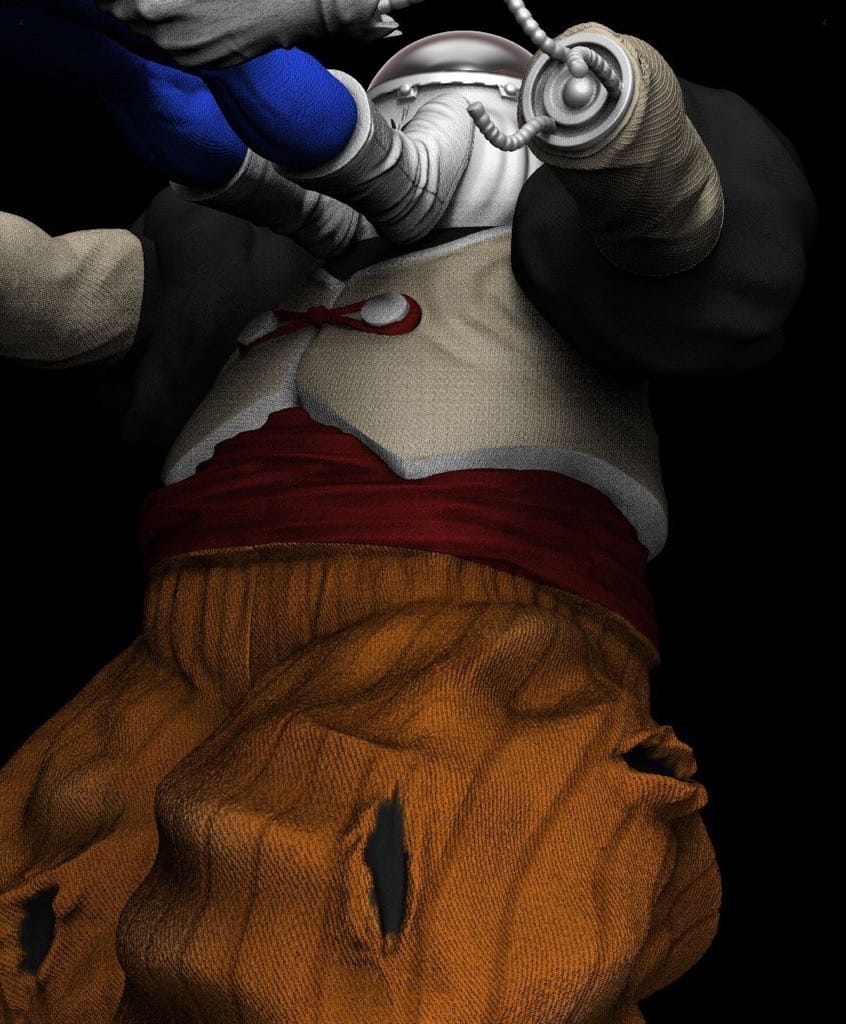 P站图纸印象馆 龙珠 贝吉塔对人造人19号 龙珠 贝吉塔对人造人19号