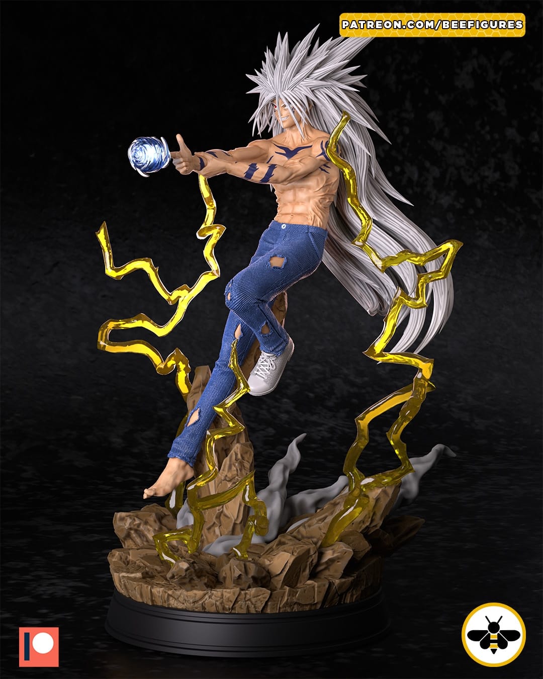 P站图纸印象馆 Bee Figures 幽游白书 魔界形态幽助 Bee Figures 幽游白书 魔界形态幽助