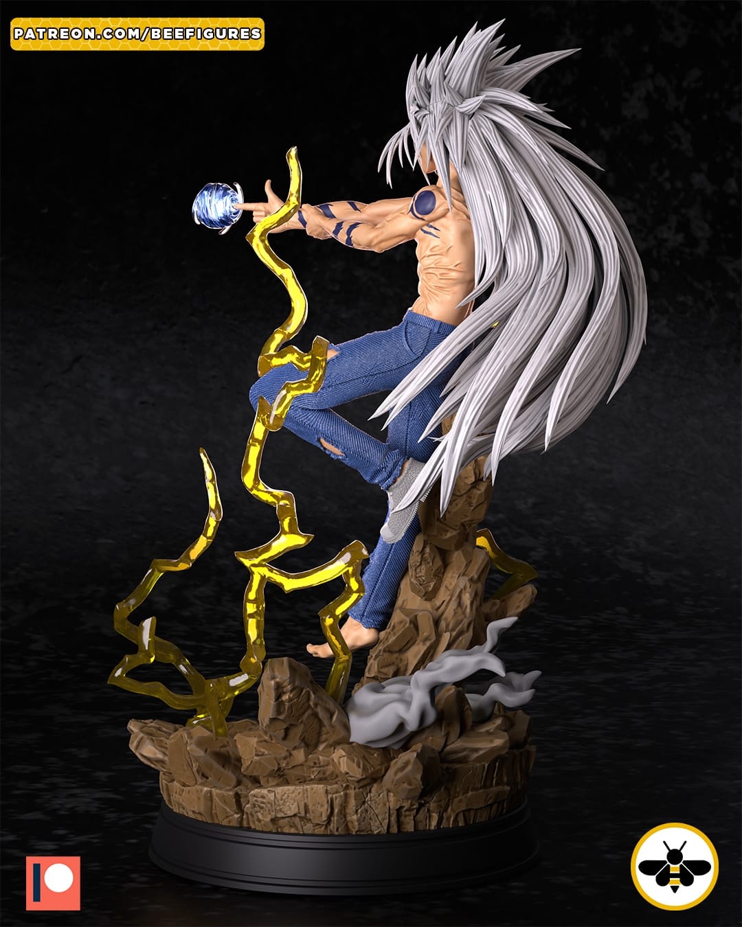 P站图纸印象馆 Bee Figures 幽游白书 魔界形态幽助 Bee Figures 幽游白书 魔界形态幽助